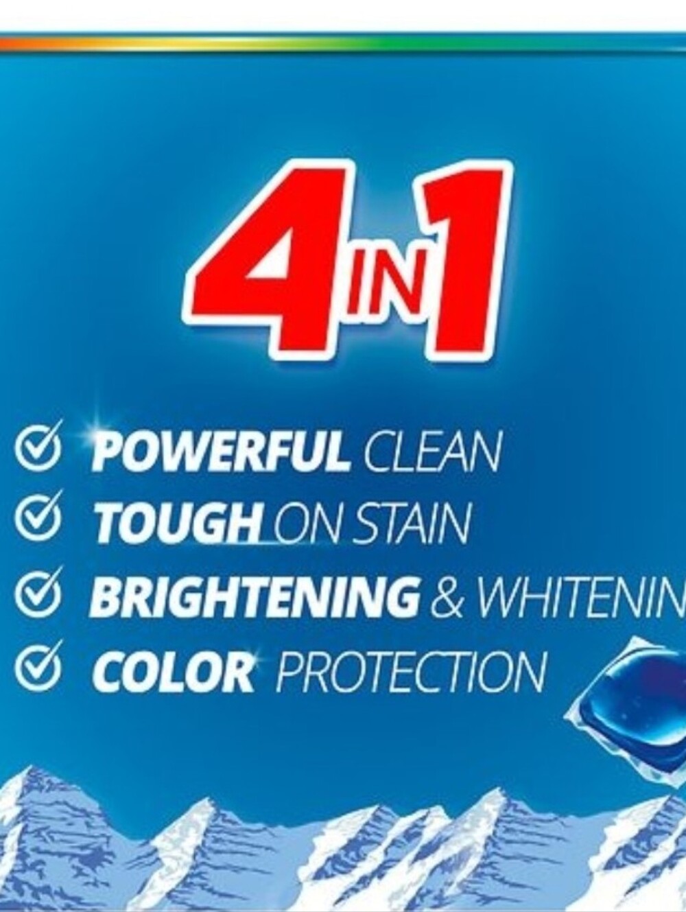 (1bag) 21 Pods Fresh Mountain Breeze 4-in-1 Laundry Pacs - Picture 5 of 6